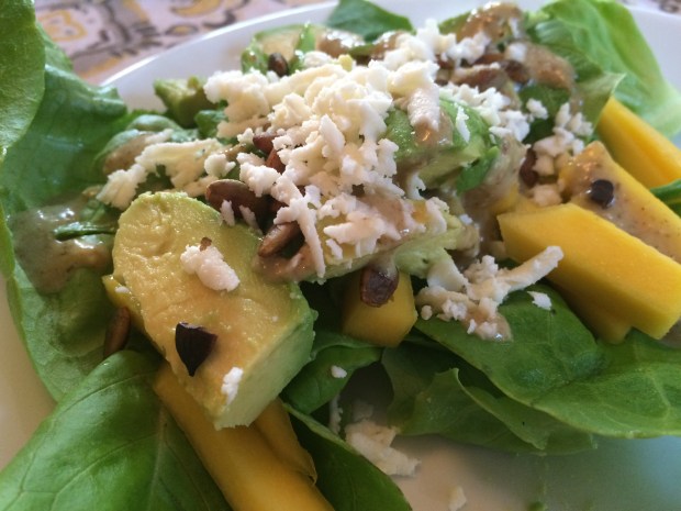 Avocado and Mango Salad. DELICIOUS. 